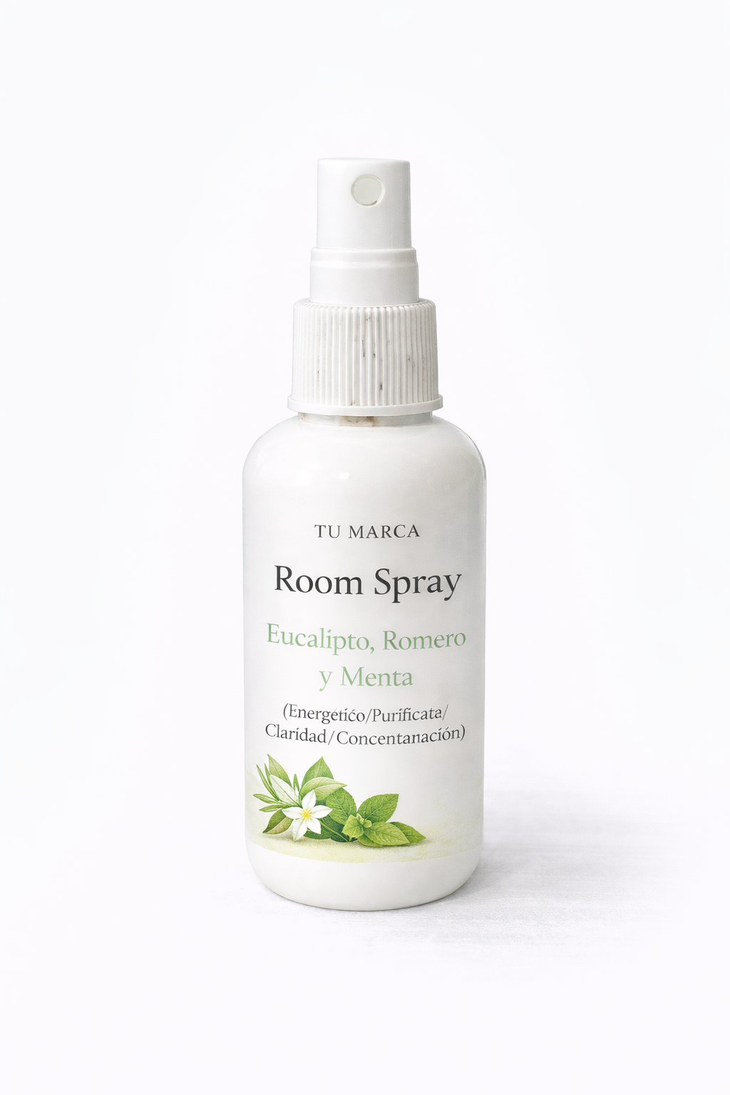 10 Room Spray de Eucalipto, Romero y Menta (Energético/Purificante/Claridad/ Concentración)