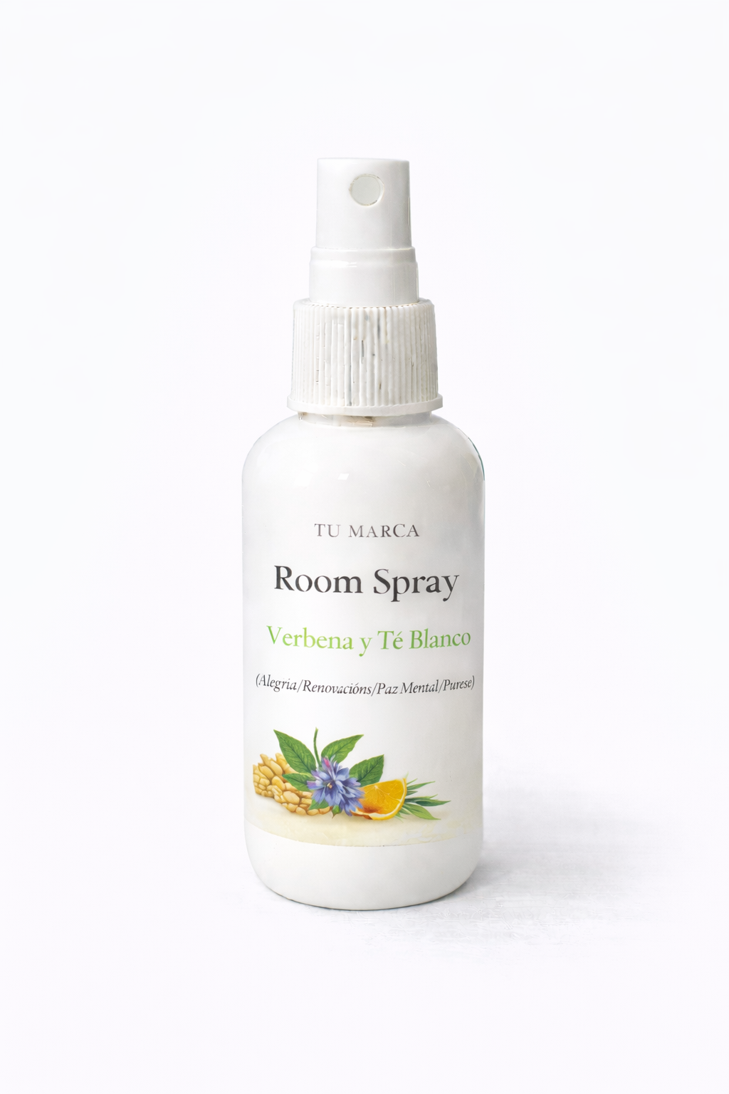 10 Room Spray de Verbena y Te Blanco (Alegría/Renovación/Paz Mental/Pureza)
