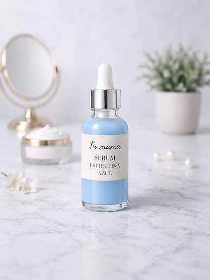 10 Serums Faciales - Espirulina Azul