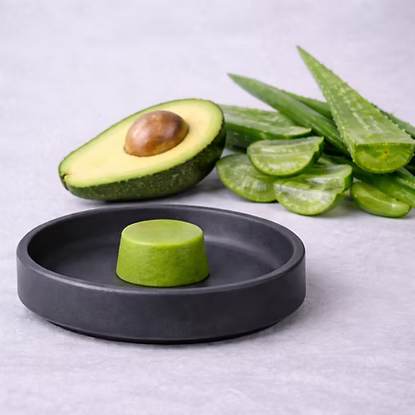 10 Mascarillas Capilares Sólidas - Aloe Vera Aguacate y Pantenol