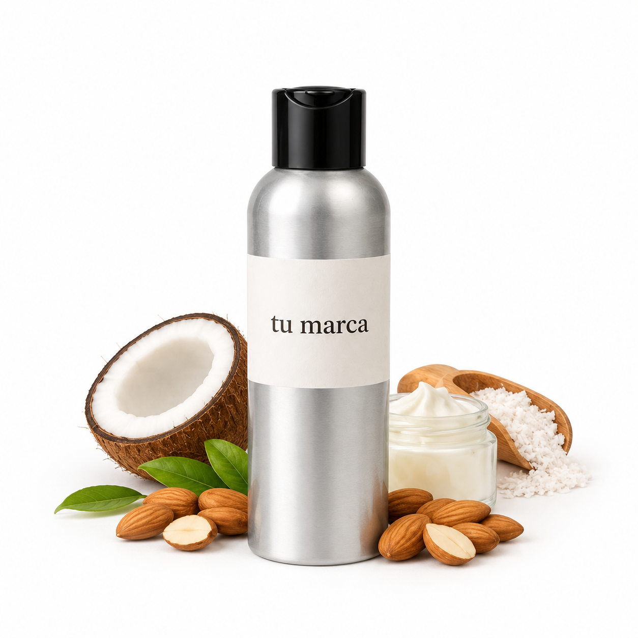 10 Shimmer Body Oil con Aceite de Coco, Almendras y Aguacate con Destellos Dorados