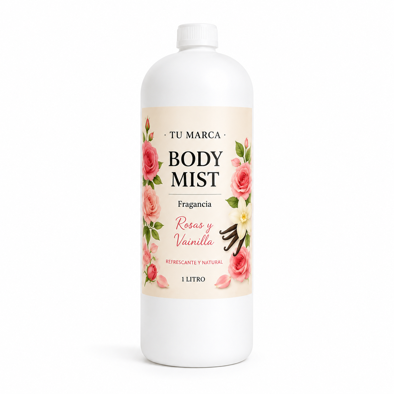 Body Mist de rosas y vainilla (1 Lt a Granel)