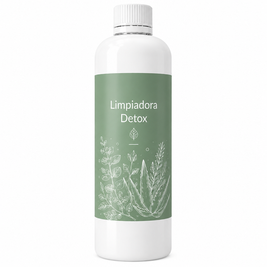 Limpiadora Facial Líquida Detox/seborreguladora: Carbón Activado, Algas Marinas, Tea Tree, Tomillo y A. Salicílico - 1lt a Granel