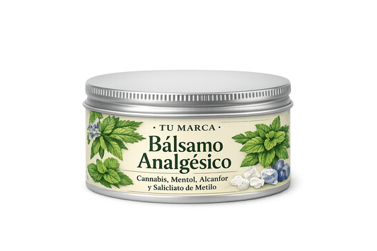 10 Bálsamos Analgésicos con Cannabis, Mentol , Alcanfor y Salicilato de Metilo - 50g