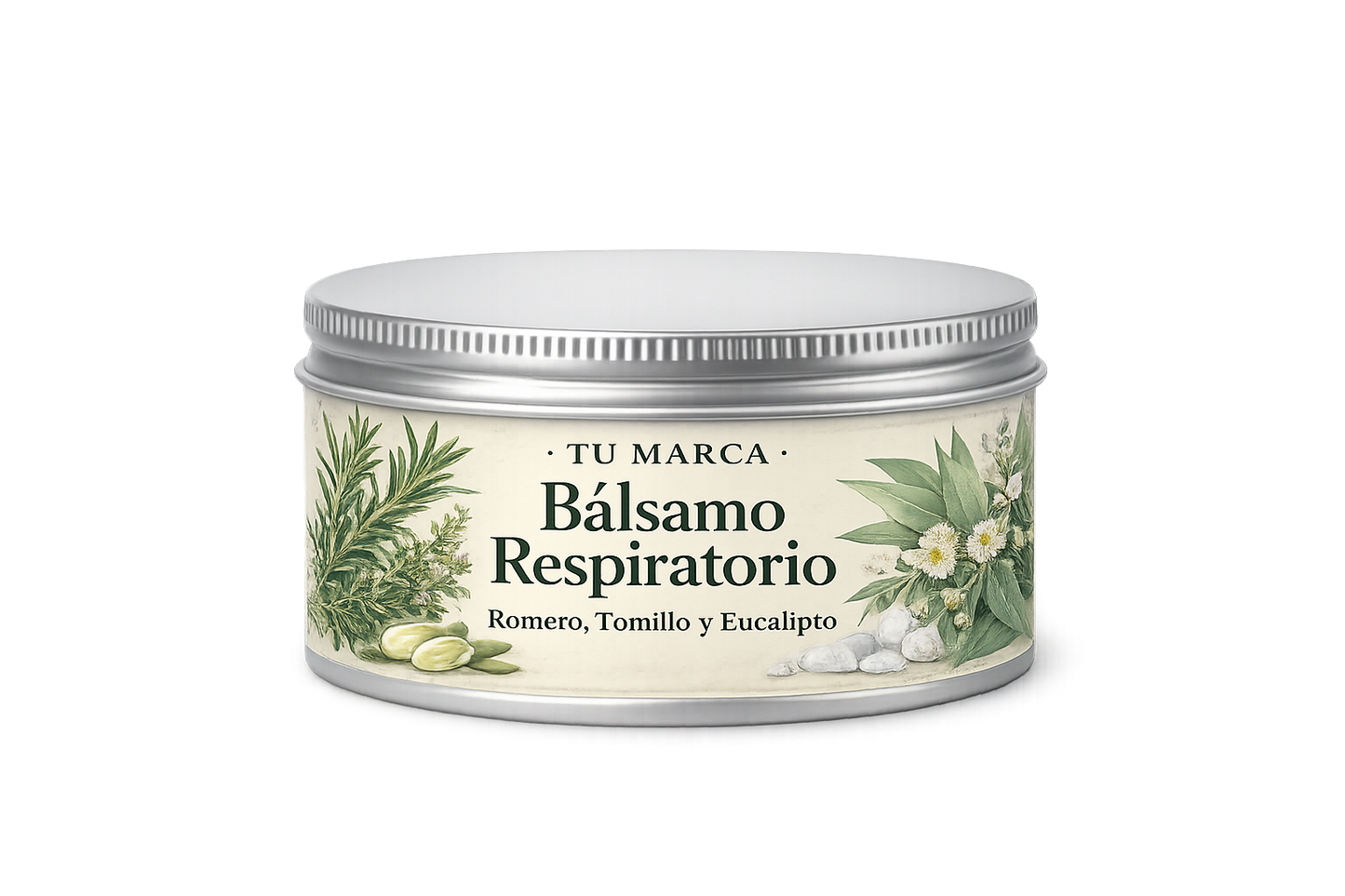 10 Bálsamos Respiratorios con Romero, Tomillo y Eucalipto - 50g