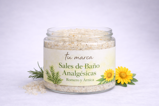 10 Sales de Baño Analgésica: Romero y Árnica - 160g