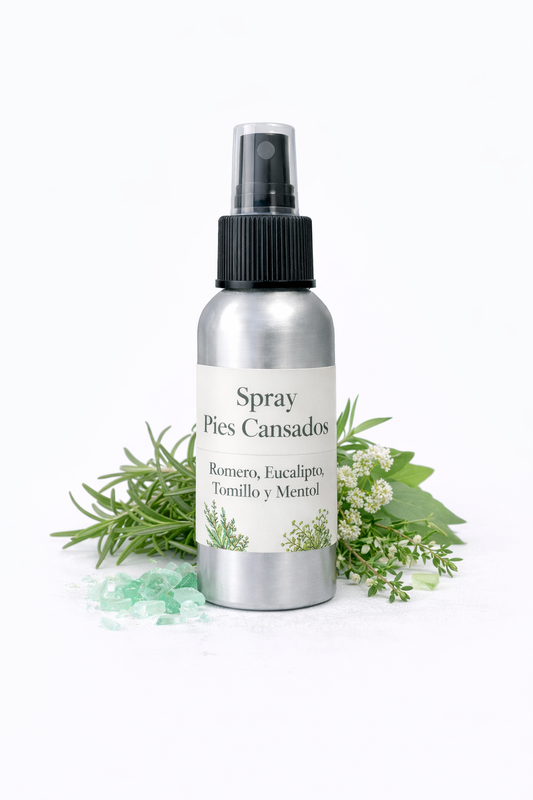 10 Spray Pies Cansados con Romero, Eucalipto, Tomillo y Mentol