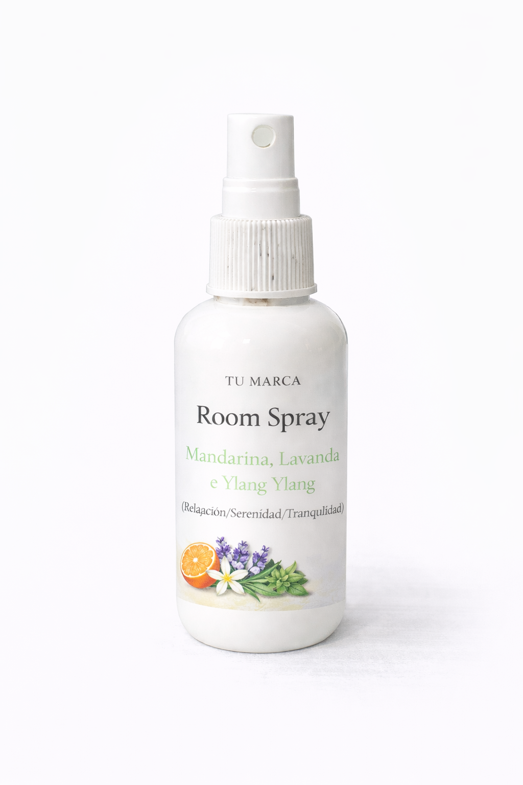 10 Room Spray de Mandarina, Lavanda e Ylang Ylang (Relajación/Serenidad/Tranquilidad)