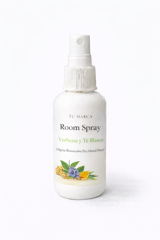 10 Room Spray de Verbena y Te Blanco (Alegría/Renovación/Paz Mental/Pureza)