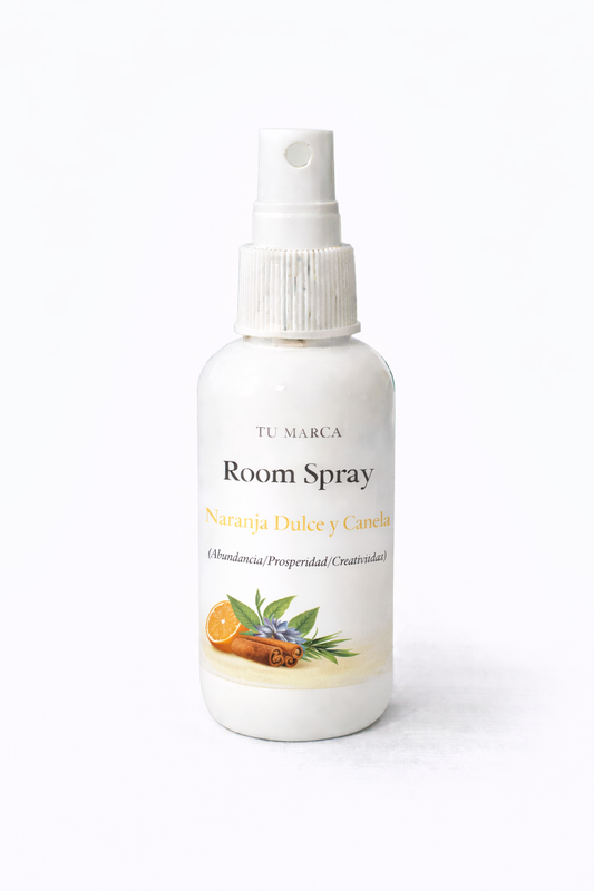 10 Room Spray de Naranja Dulce y Canela (Abundancia/Prosperidad/Creatividad)