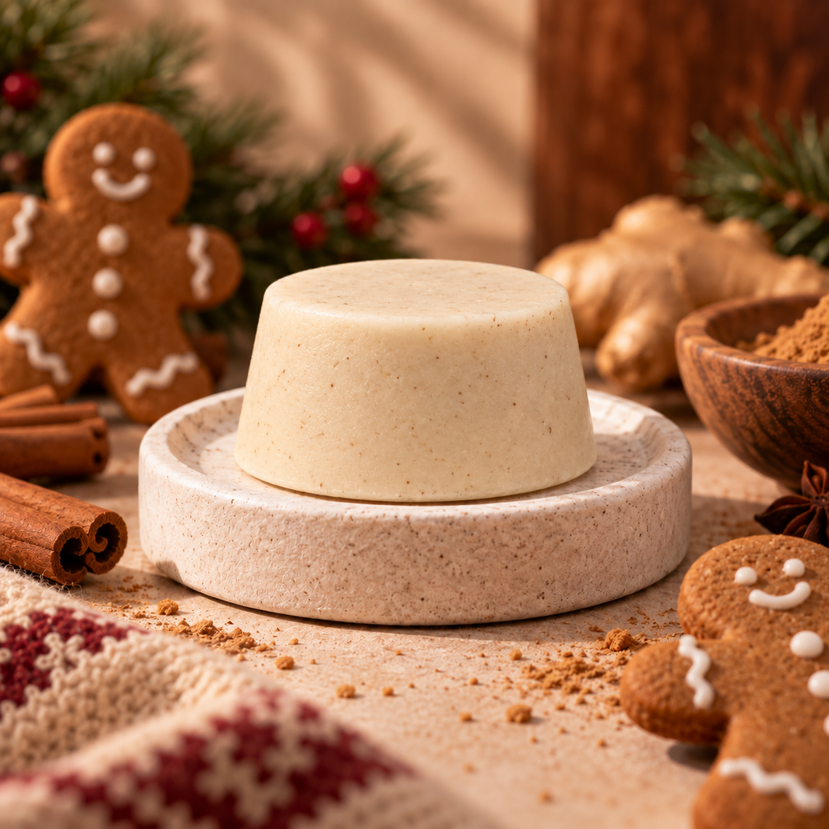 Acondicionador Sólido de Galleta de Jengibre