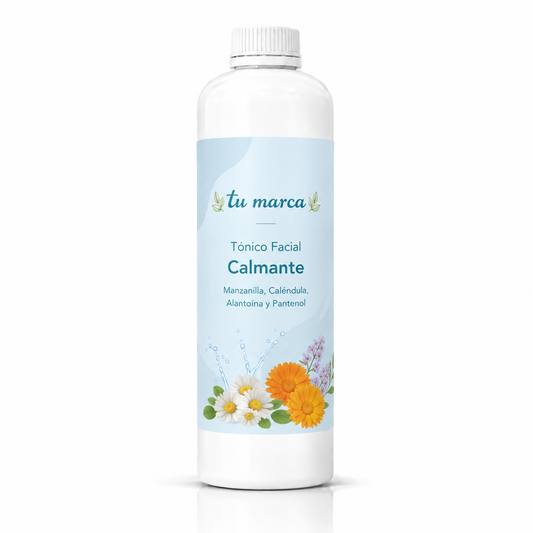 Tónico Facial Calmante - Manzanilla, Caléndula, Alantoína y Pantenol - 1lt a Granel
