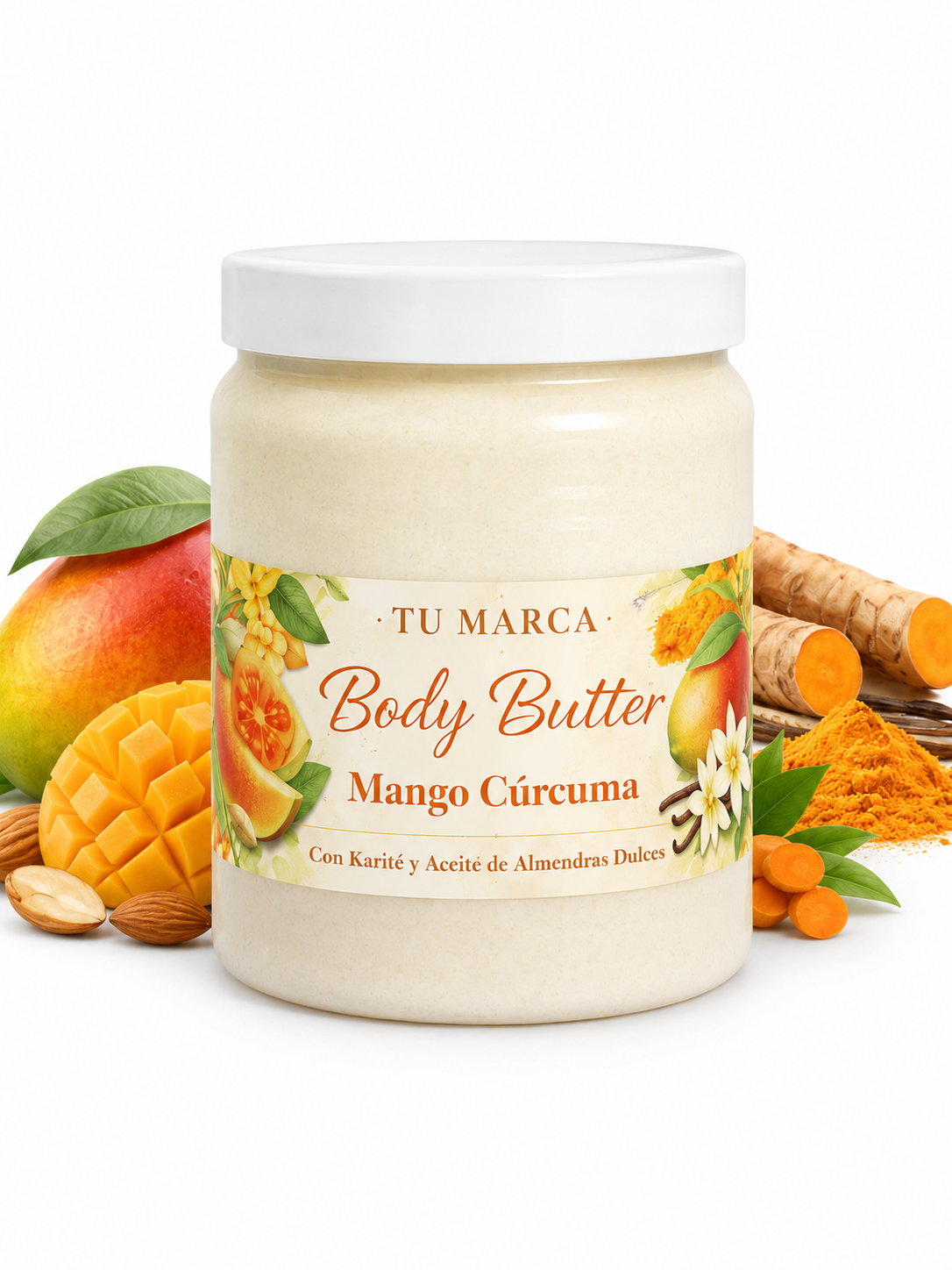 Body Butter de Mandarina y Vainilla (1 kg a Granel)