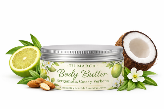 10 Body Butter de Bergamota, Coco y Verbena