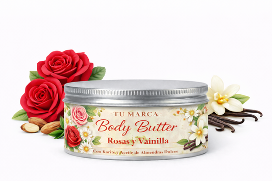 10 Body Butter de Rosas y Vainilla