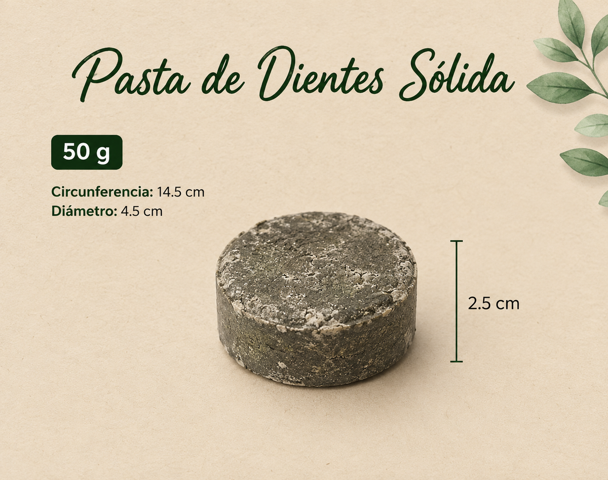 Pasta de Dientes Sólida - Carbón Activado 50g