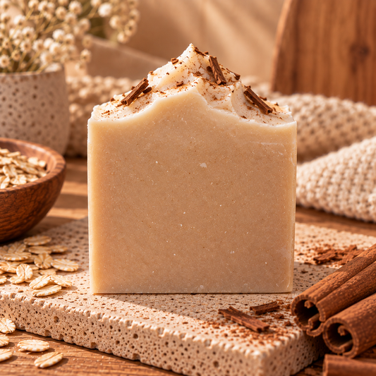 Jabón Saponificado de Arroz con Canela