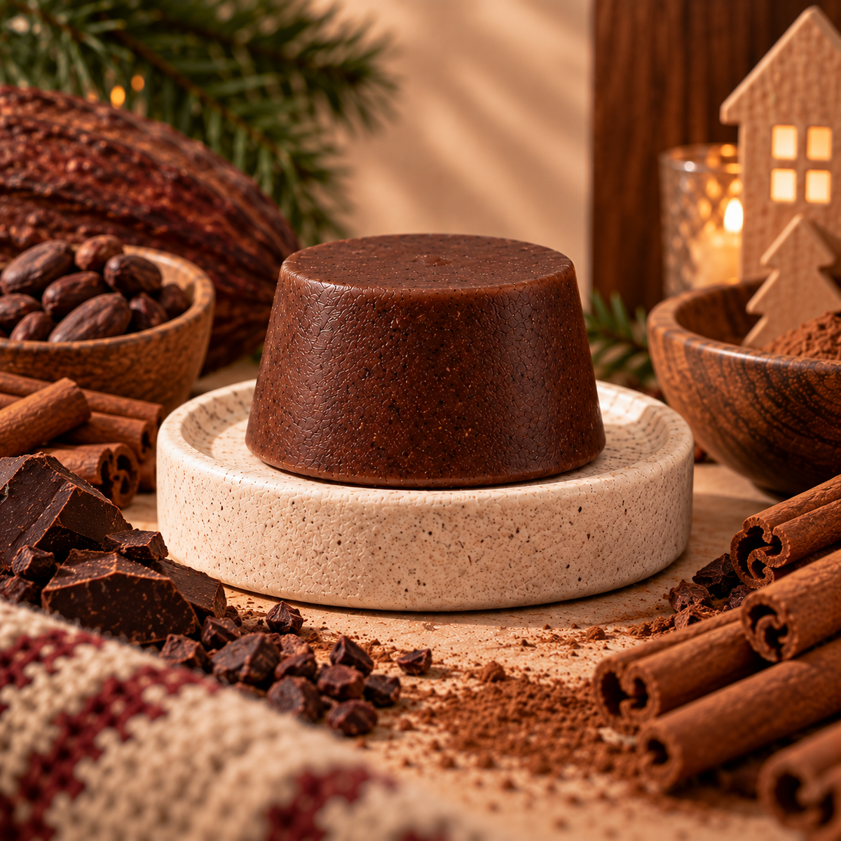 Acondicionador Sólido de Cacao/ Canela