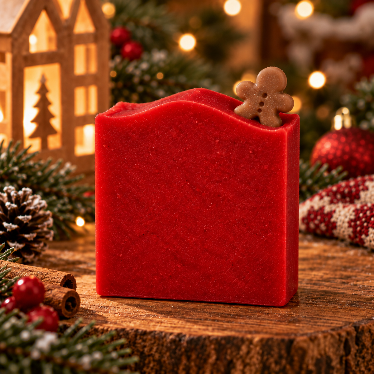 Jabón Saponificado de Manza/ Canela Navideño
