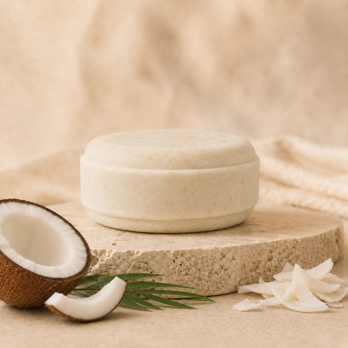 Shampoo Sólido de Coco de 100g