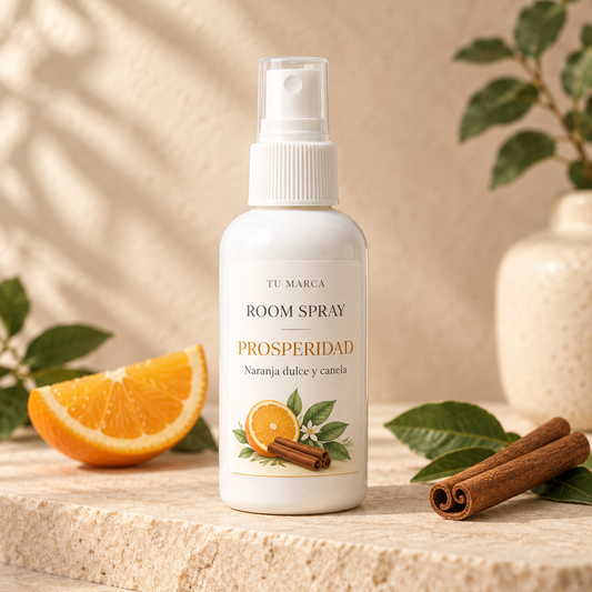Room Spray de Naranja Dulce y Canela (Abundancia/Prosperidad/Creatividad)