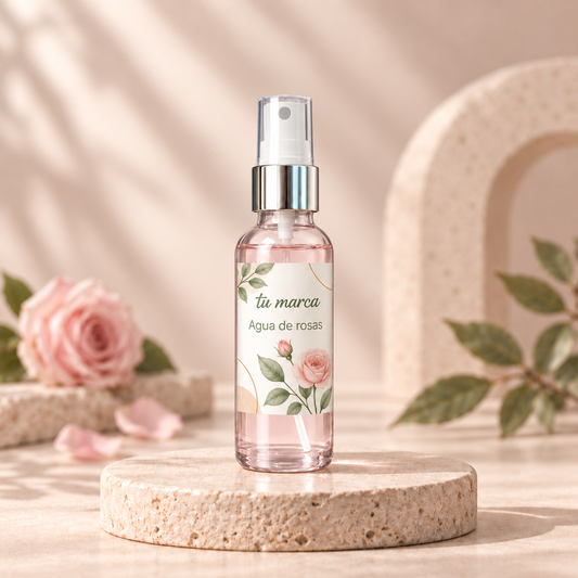 Tónico Facial Agua de Rosas con Ácido Hialurónico y Niacinamida