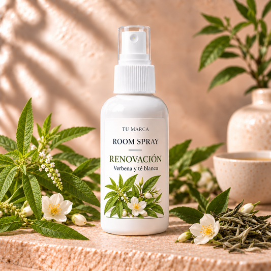 Room Spray de Verbena y Te Blanco (Alegría/Renovación/Paz Mental/Pureza)