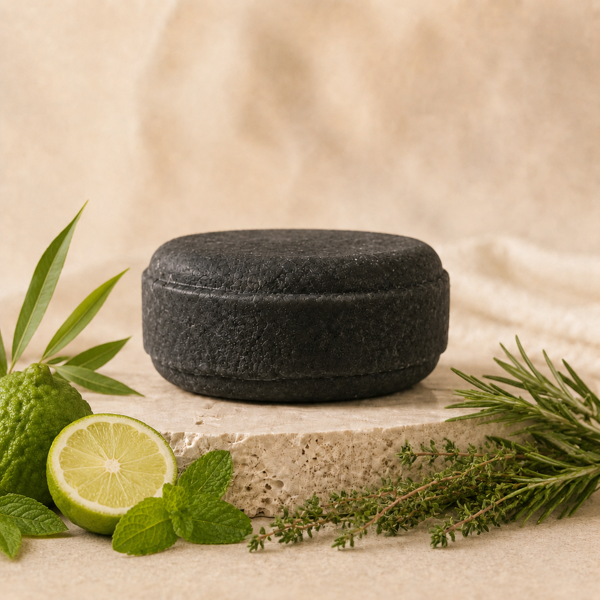 Shampoo Sólido de Carbón Activado de 100g